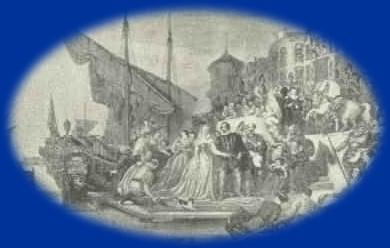 Mary Queen of Scots Landing at Leith in 1561